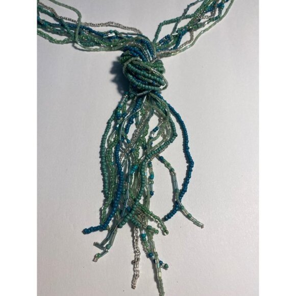 Multi Strand Beaded Necklace Women’s Multicolor - Picture 5 of 8